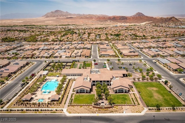 723 Orange Plume Walk Unit 0, Henderson, NV 89011 - aerial view with a residential view and a mountain view