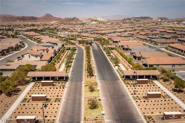 723 Orange Plume Walk Unit 0, Henderson, NV 89011 - bird's eye view with a mountain view and a residential view