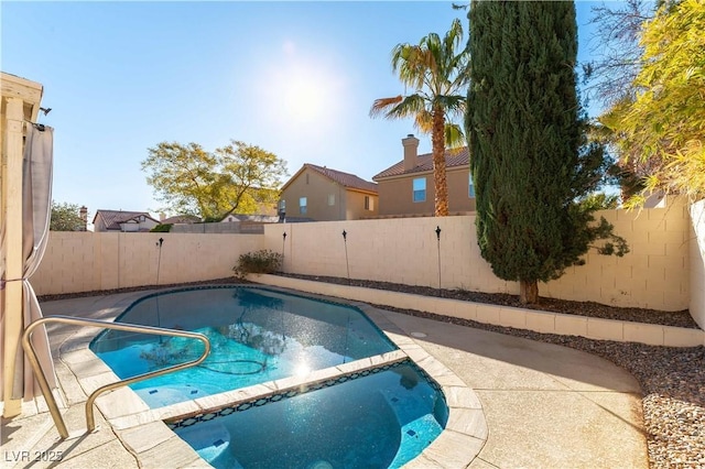 view of pool with a patio