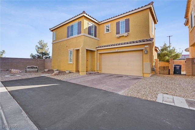 view of front of house featuring a garage