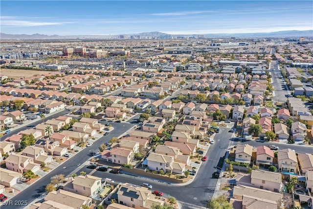 aerial view featuring a residential view