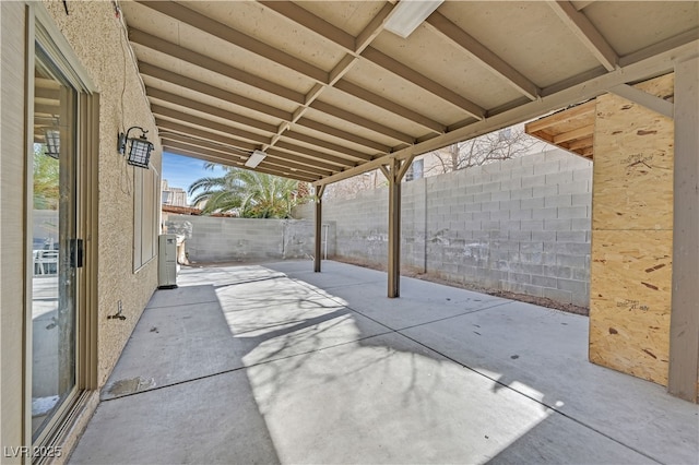 view of patio / terrace with a fenced backyard