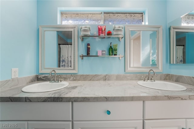 bathroom with vanity