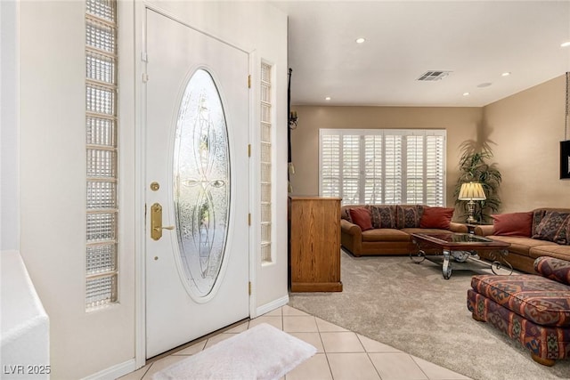 view of tiled entryway