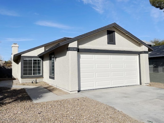 view of home's exterior with a garage