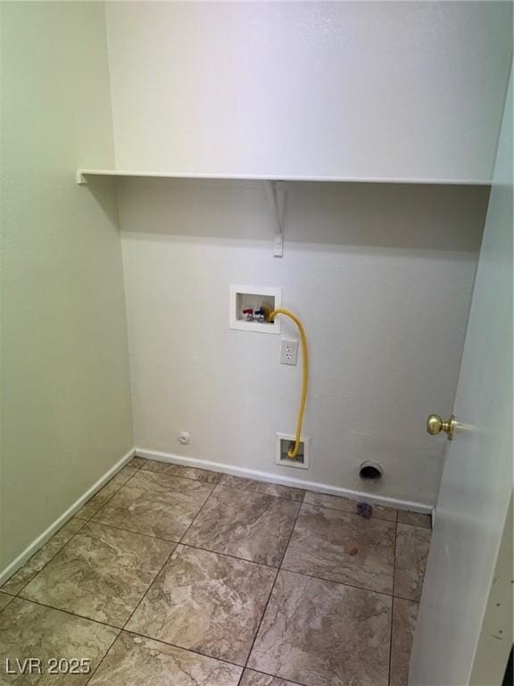 washroom with washer hookup