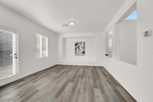 interior space featuring hardwood / wood-style floors