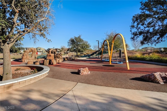 view of jungle gym