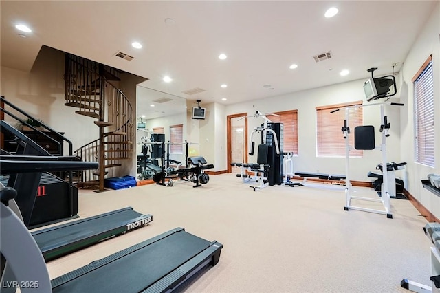 view of exercise room