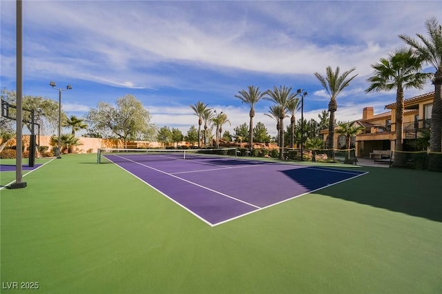 view of tennis court