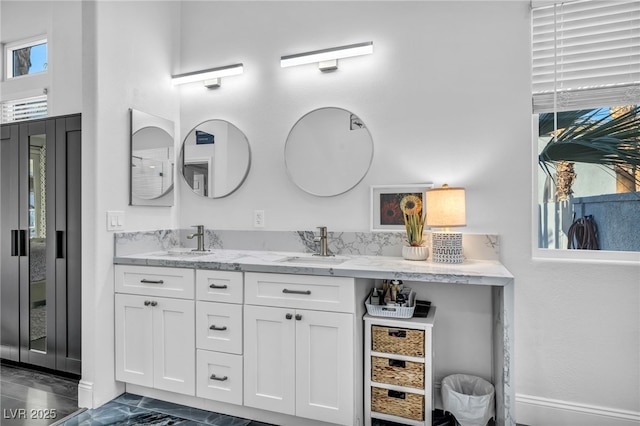 bathroom with vanity