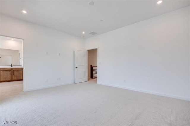 empty room with light carpet