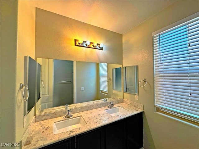 bathroom featuring vanity