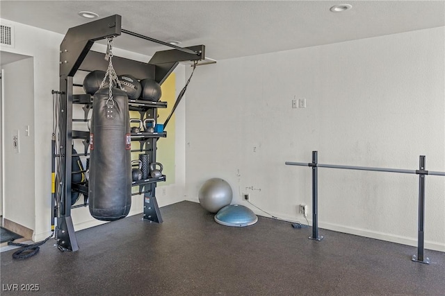 view of workout area