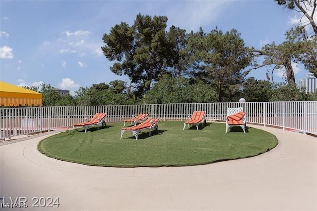 surrounding community with a lawn