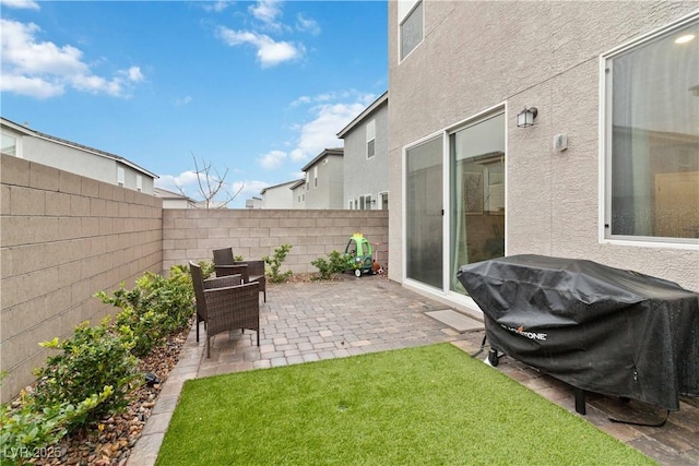 view of patio / terrace featuring area for grilling