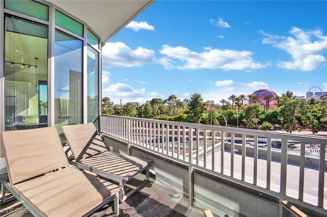 view of balcony