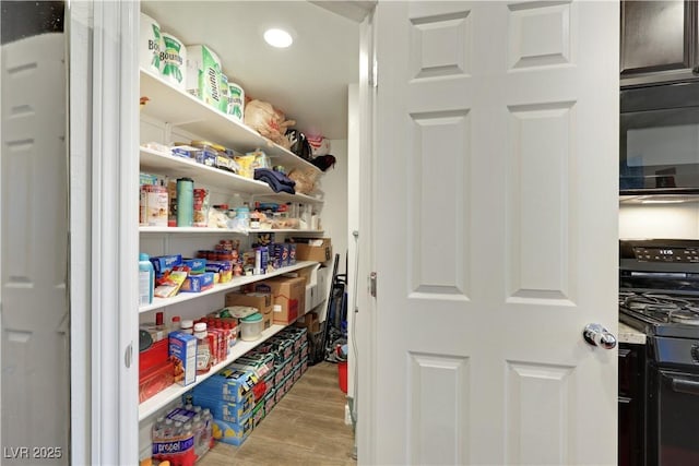 view of pantry