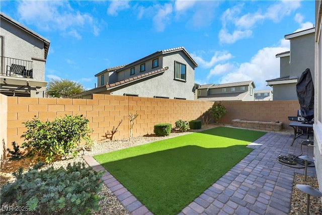 view of yard featuring a patio area