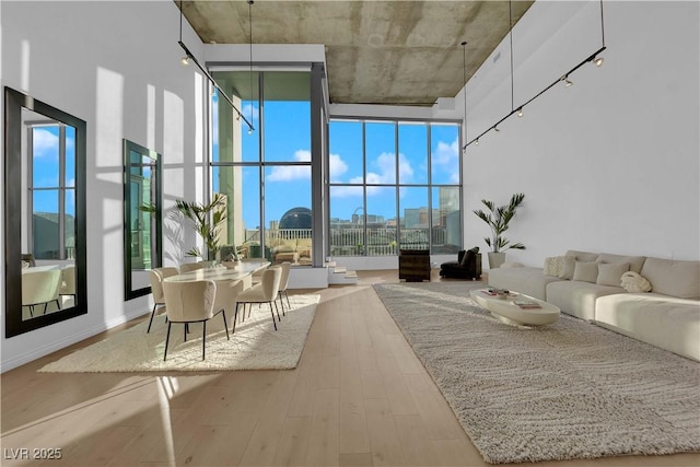 unfurnished sunroom featuring a view of city