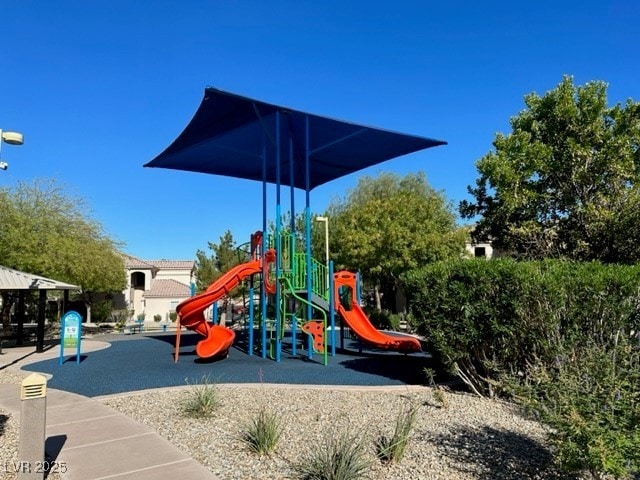 view of jungle gym