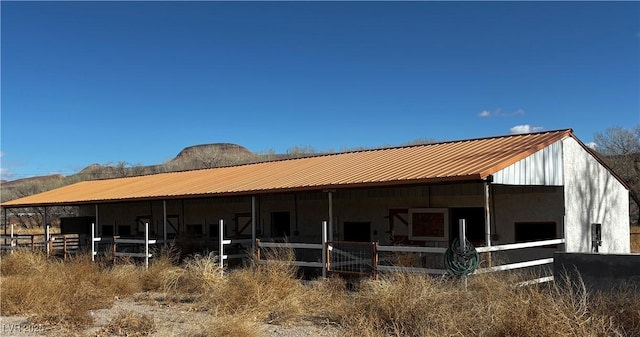 view of horse barn