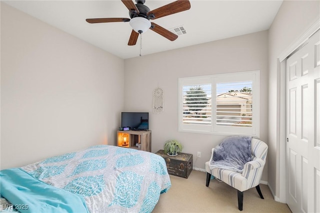 4459 Lavender, Pahrump, NV 89061 - carpeted bedroom featuring ceiling fan and a closet