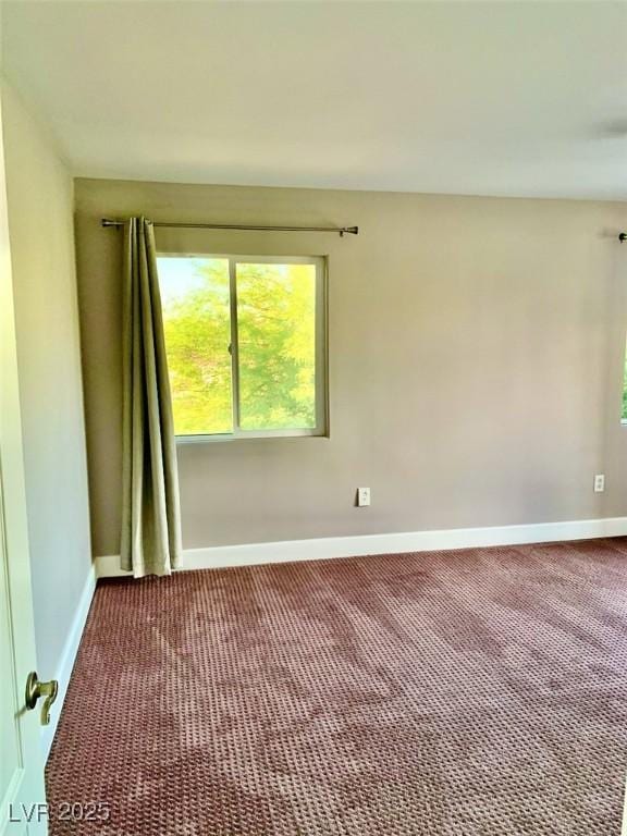 unfurnished room featuring carpet floors