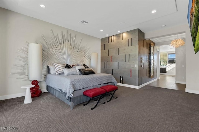 bedroom with carpet flooring