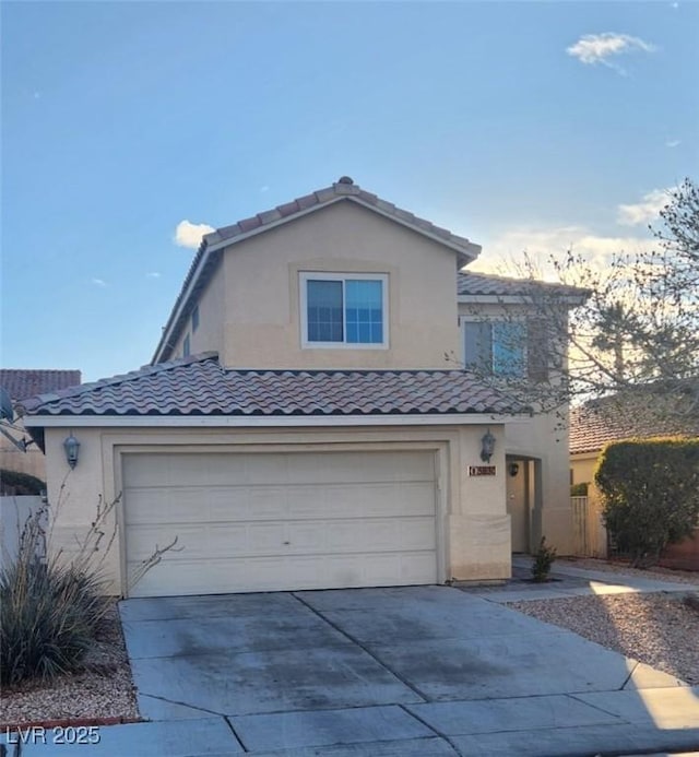 front facade featuring a garage