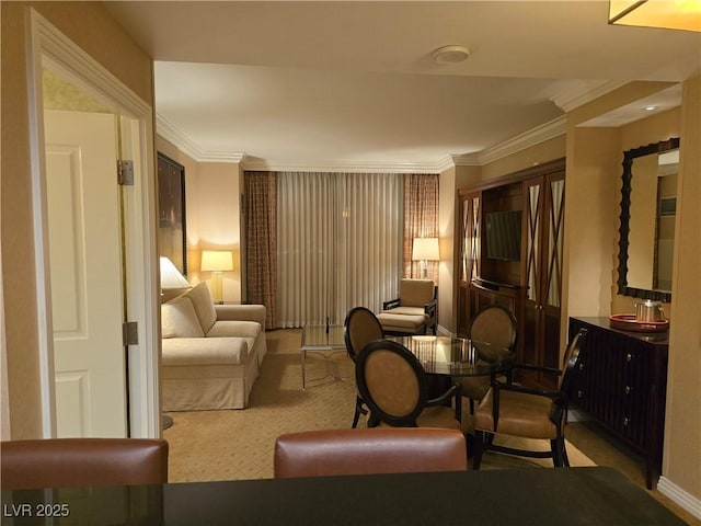 135 E Harmon Ave Unit 2120, Las Vegas, NV 89109 - sitting room with carpet floors and ornamental molding