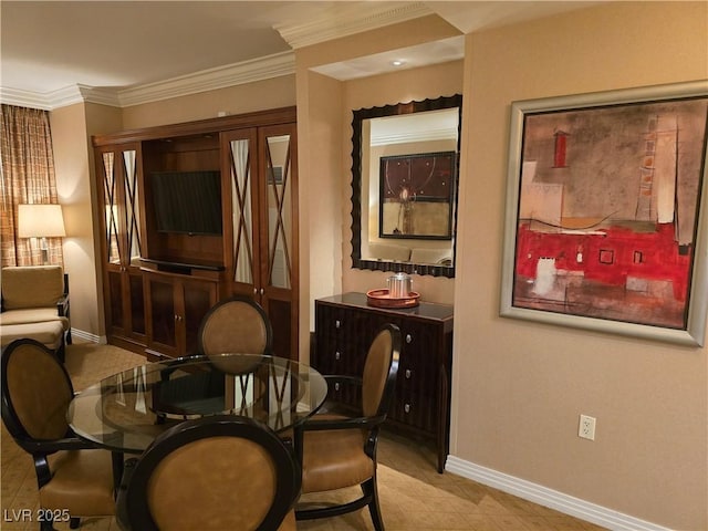 135 E Harmon Ave Unit 2120, Las Vegas, NV 89109 - living area featuring crown molding and baseboards