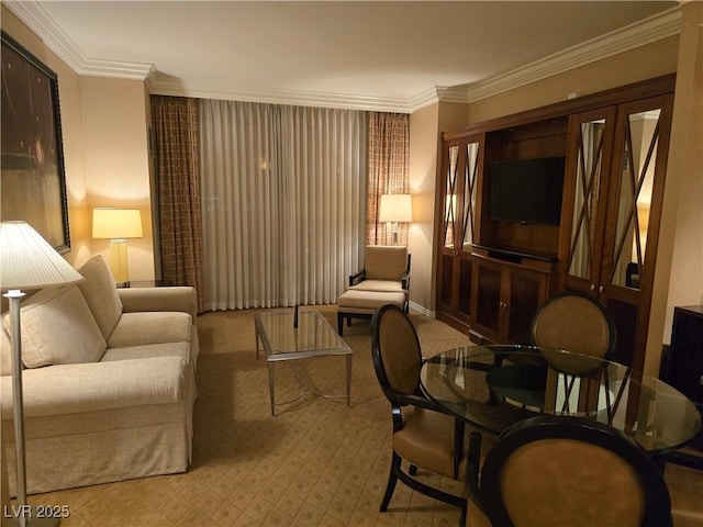 135 E Harmon Ave Unit 2120, Las Vegas, NV 89109 - living area with ornamental molding