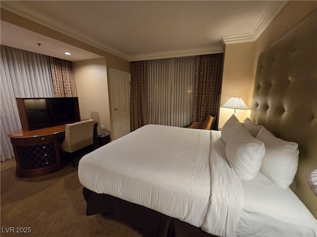 135 E Harmon Ave Unit 2120, Las Vegas, NV 89109 - bedroom with crown molding