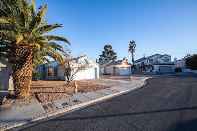 ranch-style home with a garage