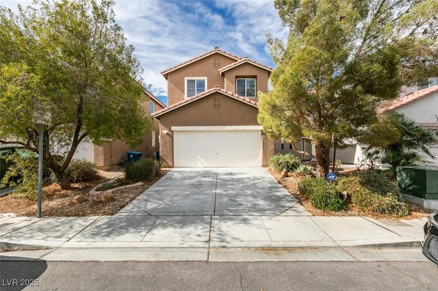 front facade featuring a garage