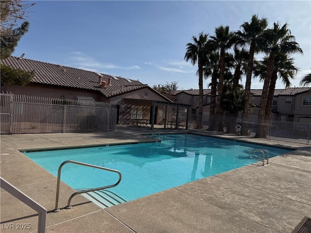 view of pool with a patio