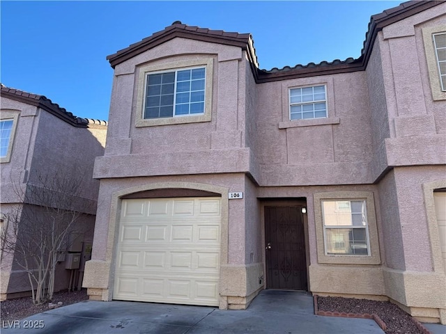 view of front of home featuring a garage