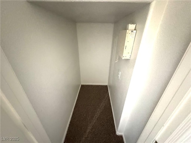 hall featuring carpet