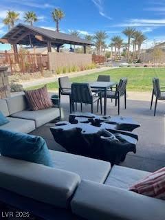 2379 Albury Ave, North Las Vegas, NV 89086 - view of patio with outdoor lounge area