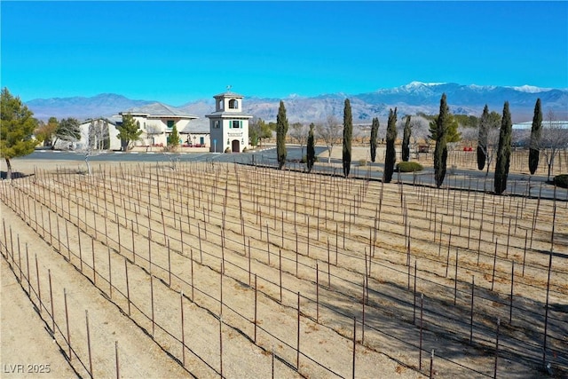 view of property's community with a mountain view