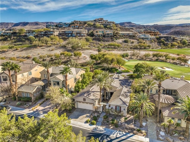 1477 Foothills Village Dr, Henderson, NV 89012 - drone / aerial view featuring a mountain view