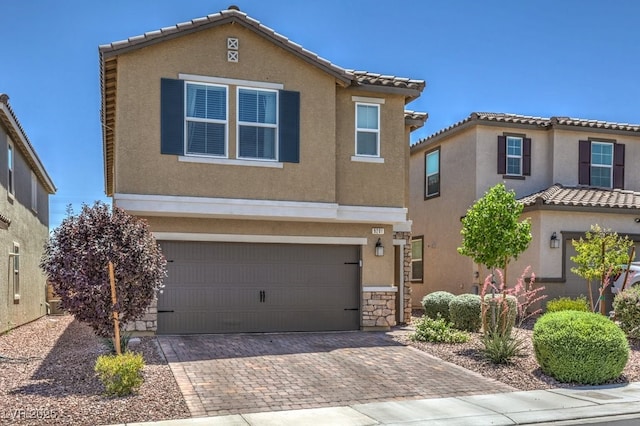 view of front of home featuring a garage