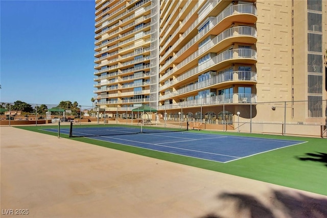 view of tennis court