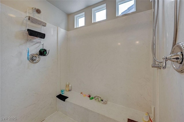 bathroom with walk in shower