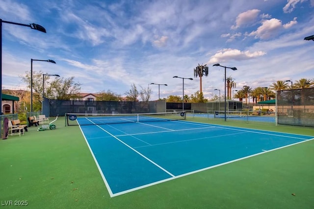 view of tennis court