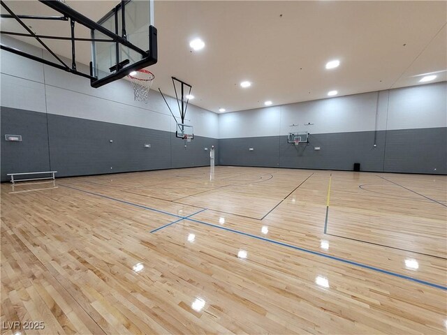 view of basketball court featuring community basketball court