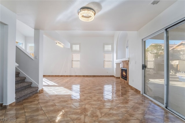 view of unfurnished living room