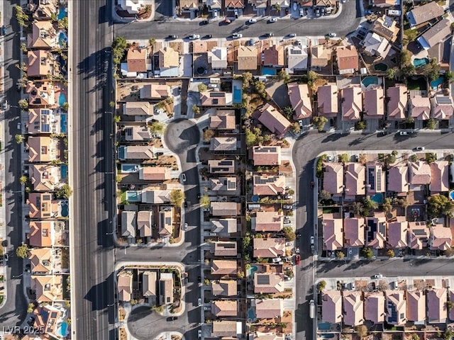 bird's eye view featuring a residential view