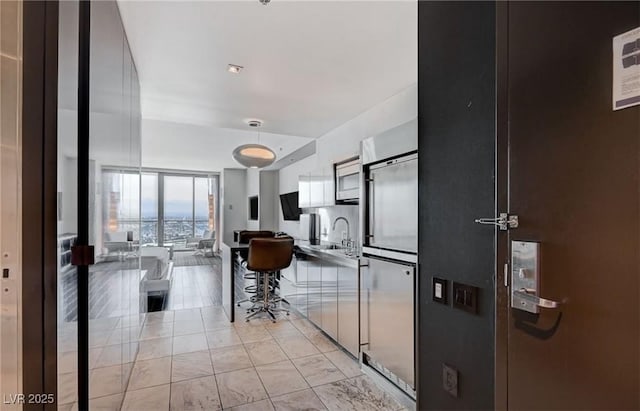 4381 W Flamingo Rd Unit 3007, Las Vegas, NV 89103 - corridor with expansive windows